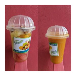 Jus et salade des fruits